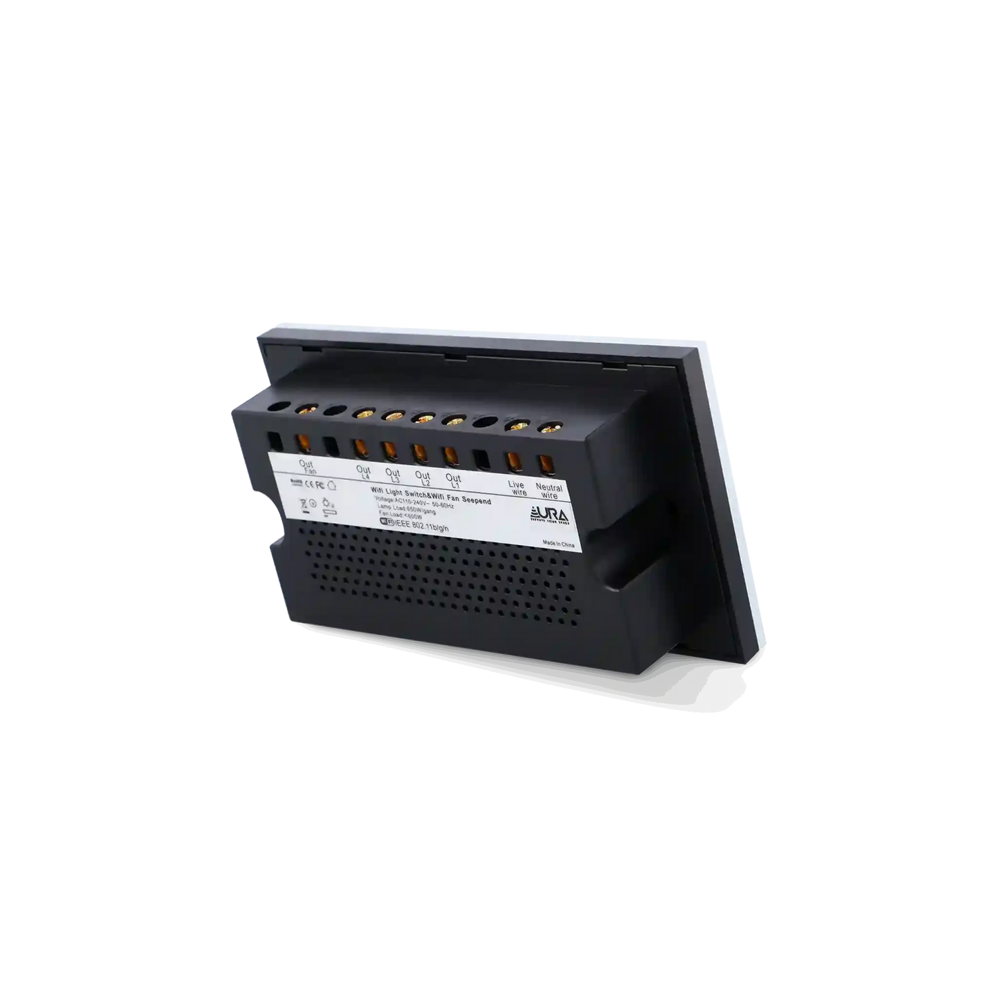 4 Gang and 1 Fan-Smart Switch Crystal Series