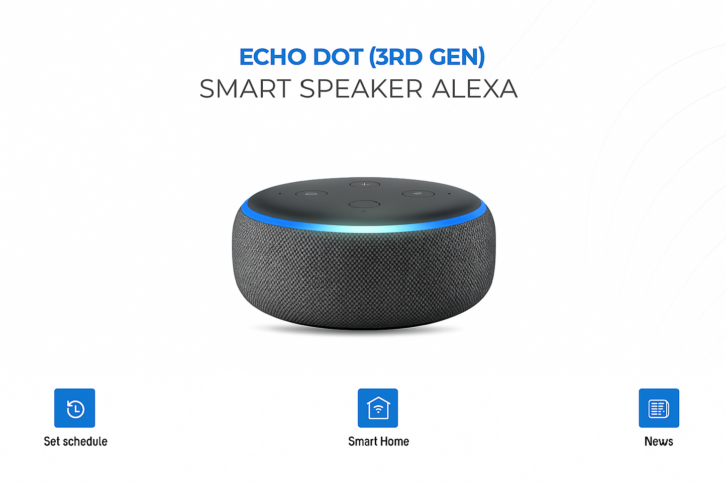 Echo Dot (3rd Gen)-Alexa AI speaker