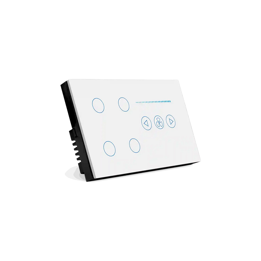 4 Gang and 1 Fan-Smart Switch Crystal Series