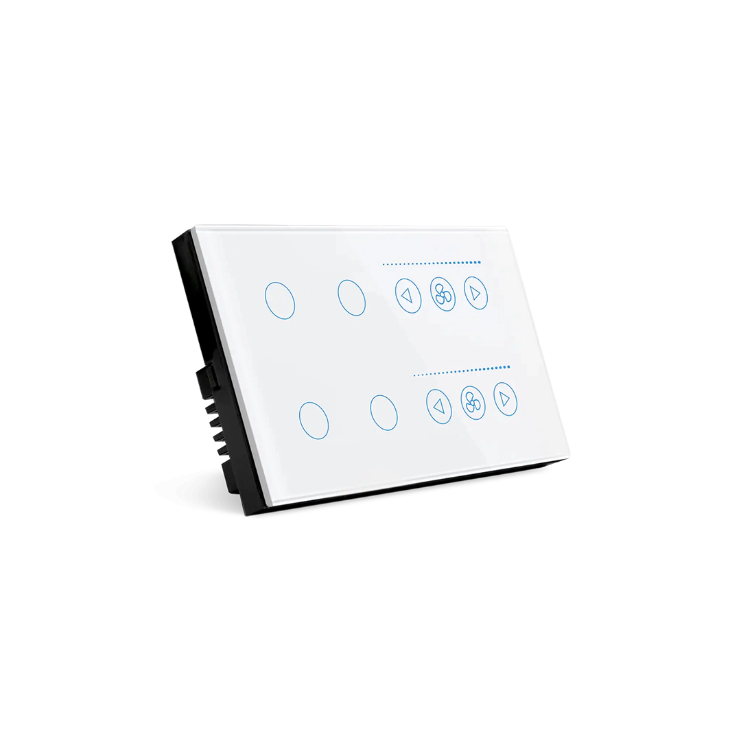 4 Gang and 2 Fan-Smart Switch Crystal Series