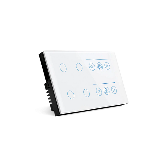 4 Gang and 2 Fan-Smart Switch Crystal Series