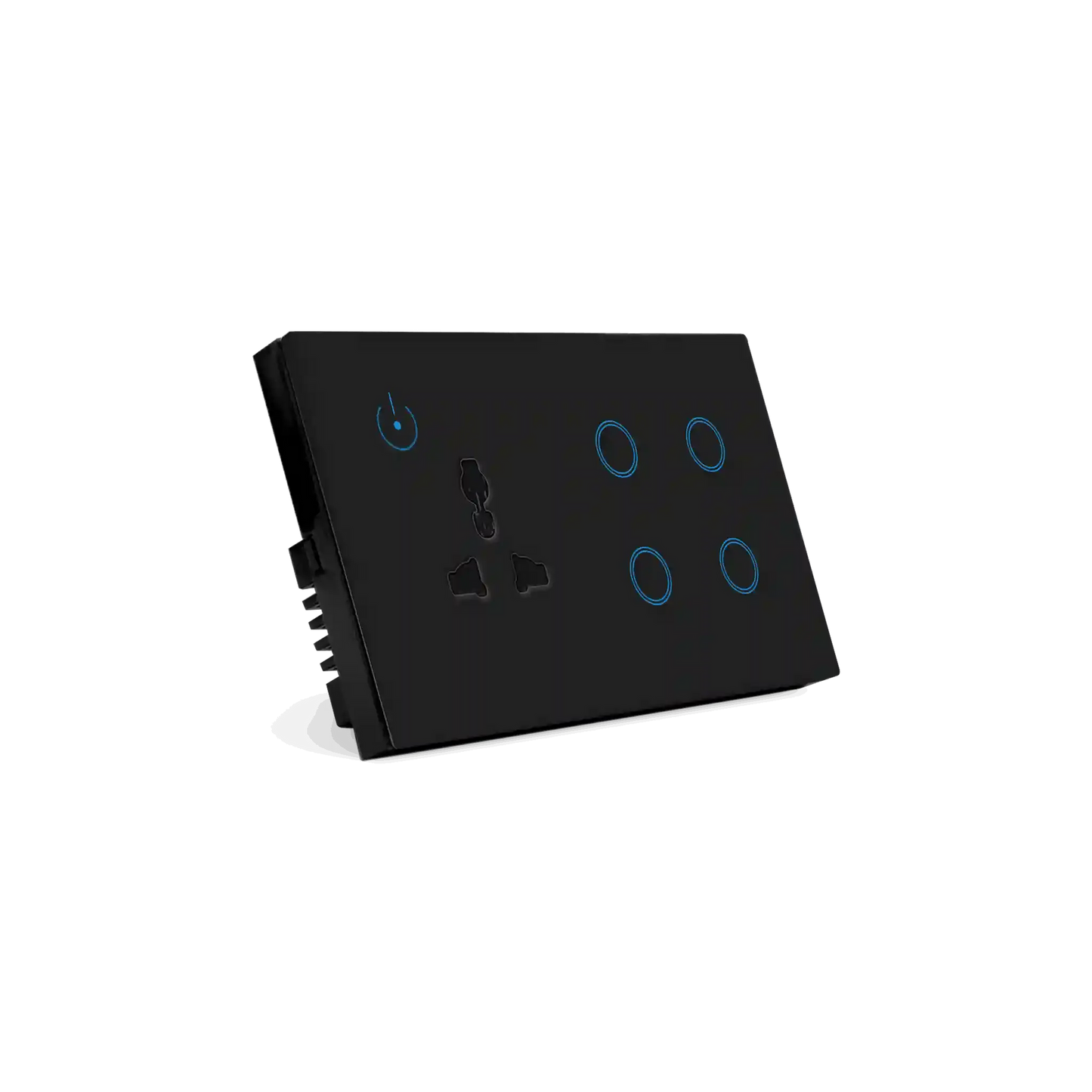 4 Gang and Universal Socket-Smart Switch Crystal Series