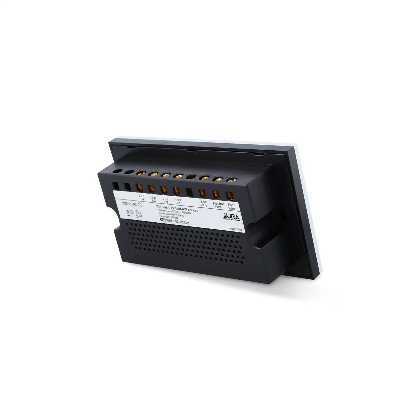 4 Gang and Universal Socket-Smart Switch Crystal Series