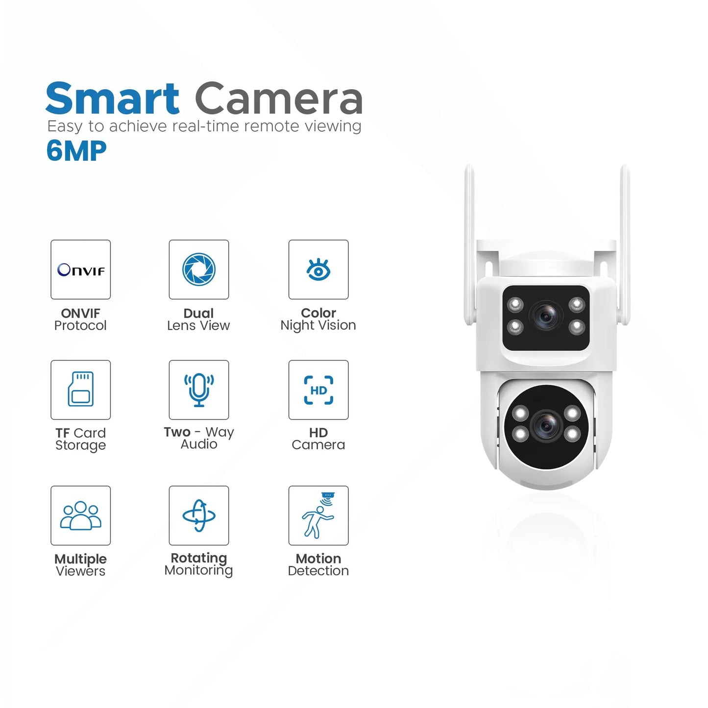 Smart PTZ Camera-2+2MP