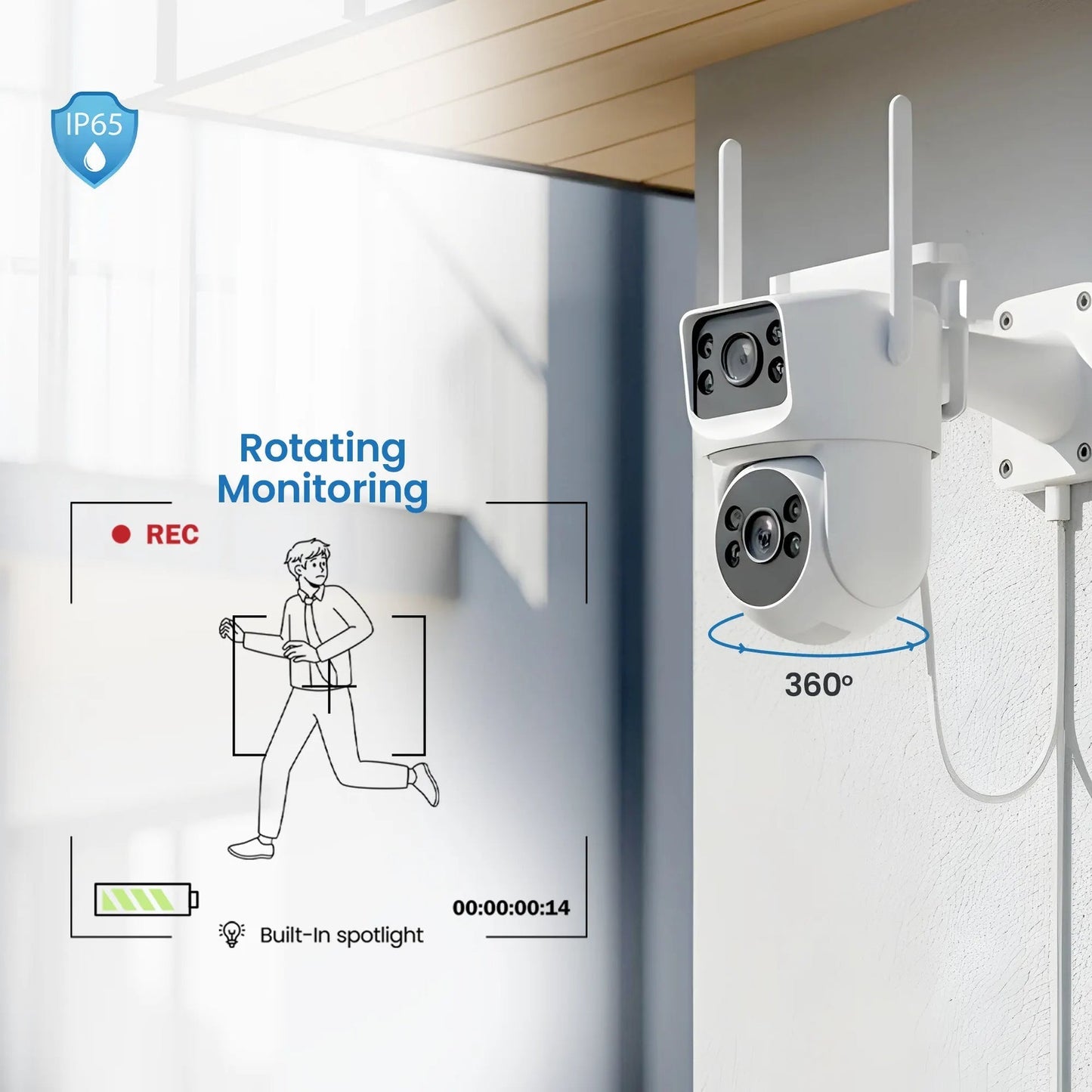 Smart PTZ Camera-2+2MP