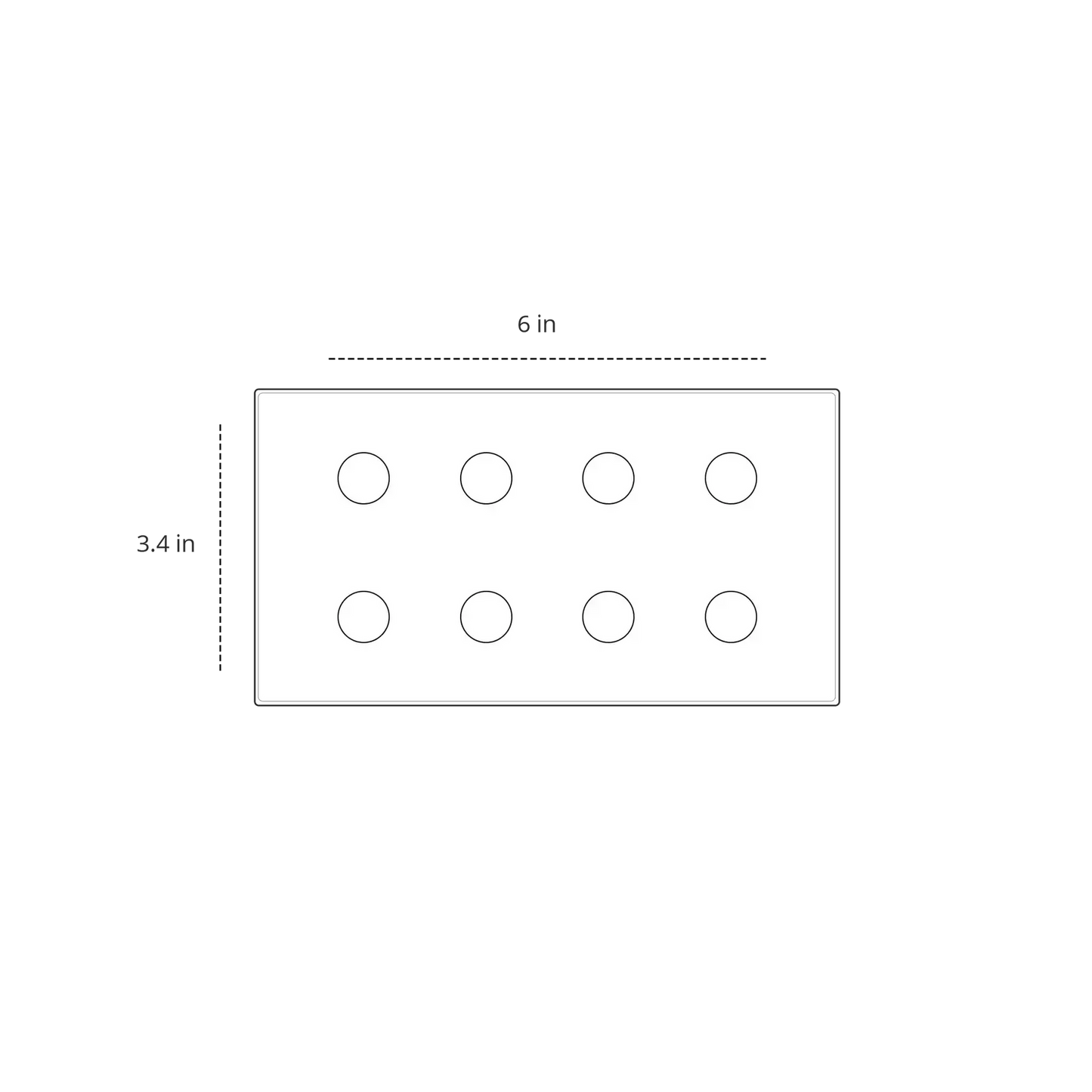 8 Gang-Smart Switch Crystal Series
