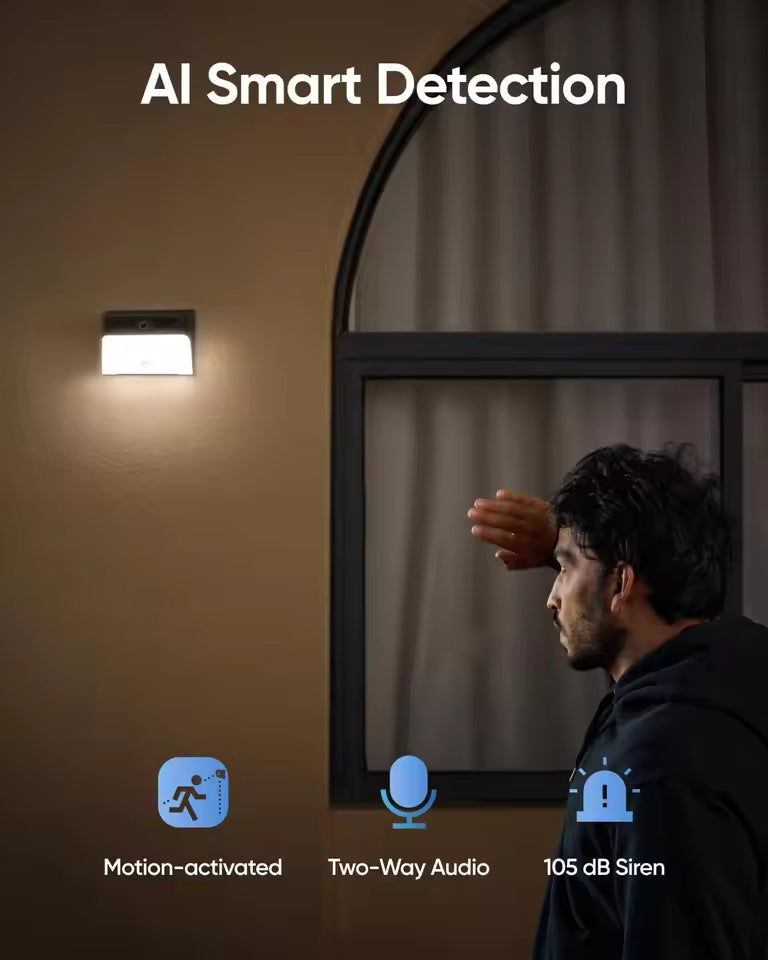 Security Solar Wall Light Cam S120