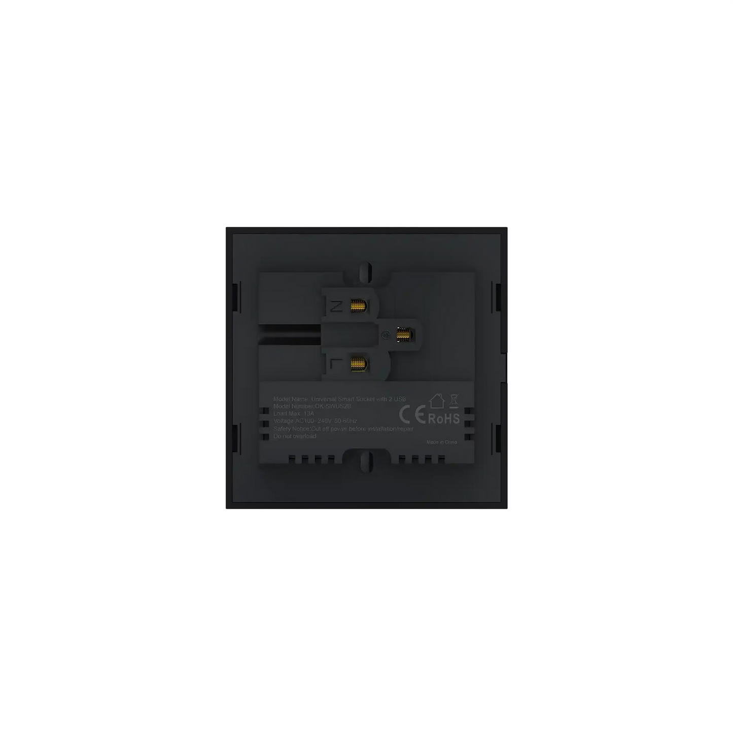 Universal Smart Socket+1USB+1 C Type Crystal Series