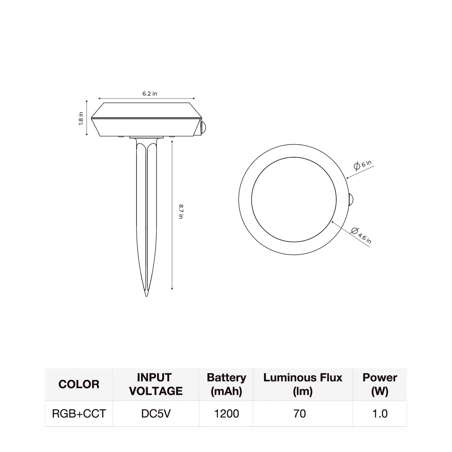 Smart Solar Garden Light